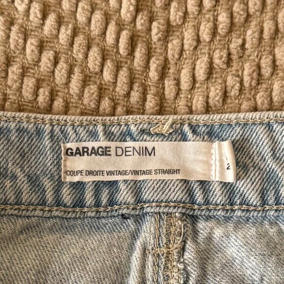 Garage Denim Vintage Straight Ripped Jeans - Picture 3 of 4